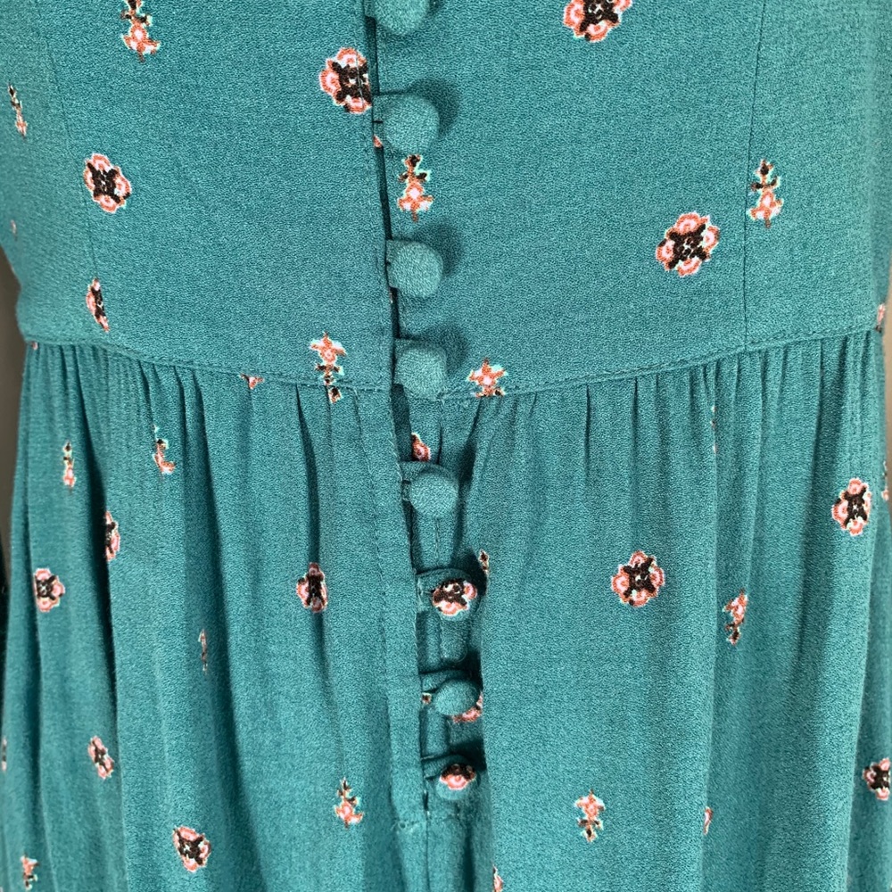 Free People Green Floral Romper - Picture 6 of 8